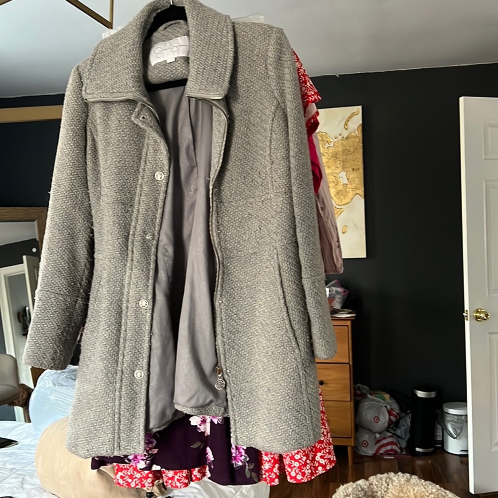 Jessica Simpson Gray Pea Coat